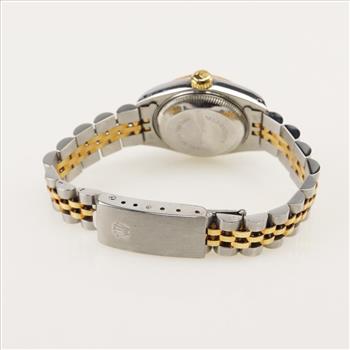 Rolex DateJust 18kt Gold Diamond Dial Watch-Evaluated By Our Certified Gemologist-AGS/GIA