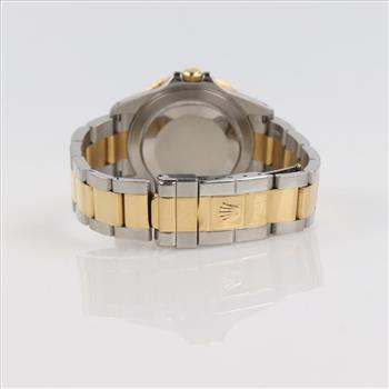 Rolex DateJust 18kt Gold GMT II Watch-Evaluated By Our Certified Gemologist-AGS/GIA