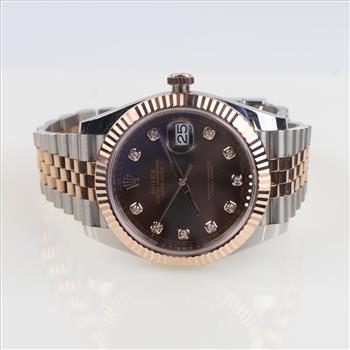 Rolex Datejust 18kt Gold Watch - Evaluated By Our Certified Gemologist -AGS/GIA