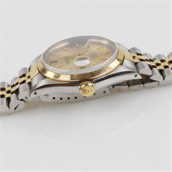 Rolex DateJust 18kt Gold Watch-Evaluated By Our Certified Gemologist-AGS/GIA