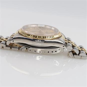 Rolex DateJust 18kt Gold Watch-Evaluated By Our Certified Gemologist-AGS/GIA