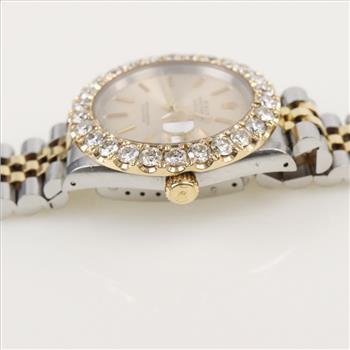 Rolex DateJust 6.50cts TW Diamond Watch-Evaluated By Our Certified Gemologist-AGS/GIA