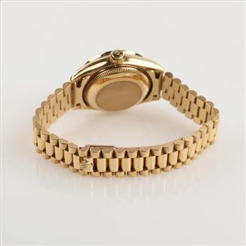 Rolex Datejust Diamond 18kt Gold Watch-Evaluated By Our Certified Gemologist-AGS/GIA