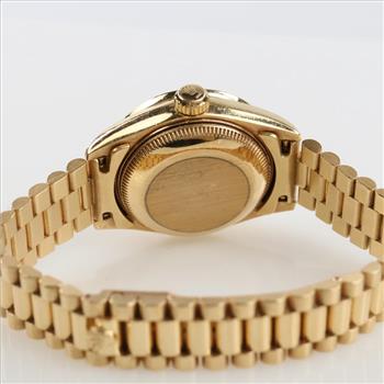 Rolex Datejust Diamond 18kt Gold Watch-Evaluated By Our Certified Gemologist-AGS/GIA