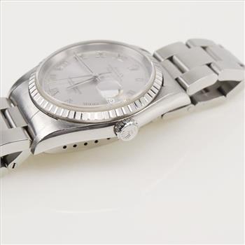 Rolex Datejust Silver Dial Watch - Evaluated By Our Certified Gemologist-AGS/GIA