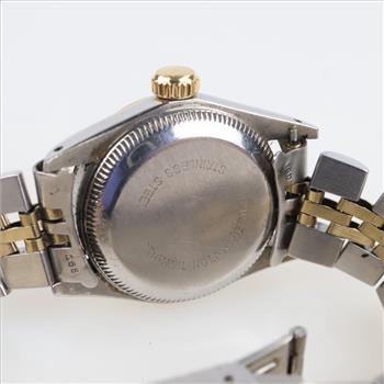 Rolex DateJust Stainless Steel And 18kt Gold Watch-Evaluated By Our Certified Gemologist-AGS/GIA