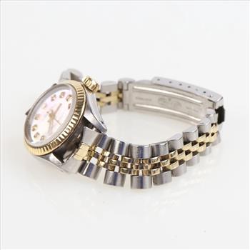 Rolex DateJust Stainless Steel And 18kt Gold Watch-Evaluated By Our Certified Gemologist-AGS/GIA