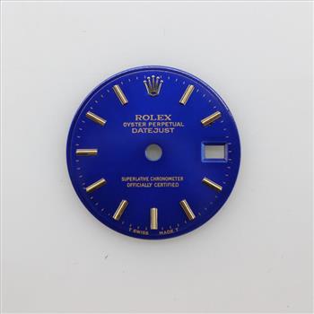Rolex DateJust Stick Indexes Blue Dial