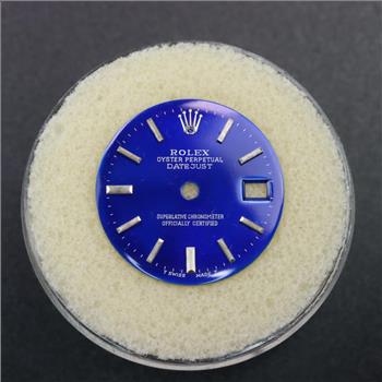 Rolex DateJust Stick Indexes Blue Dial