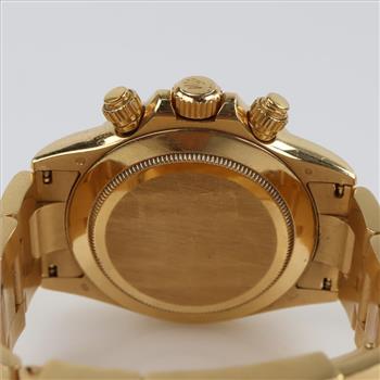 Rolex Daytona 3.85cts TW Diamond 18kt Gold Watch-Evaluated By Our Certified Gemologist-AGS/GIA