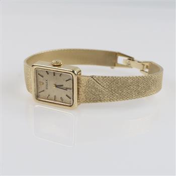 Rolex Dress 14kt Gold Watch-Evaluated By Our Certified Gemologist-AGS/GIA