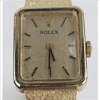Rolex Dress 14kt Gold Watch-Evaluated By Our Certified Gemologist-AGS/GIA