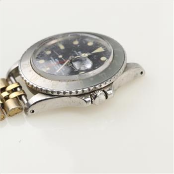 Rolex GMT Stainless Steel -Evaluated By Our Certified Gemologist-AGS/GIA