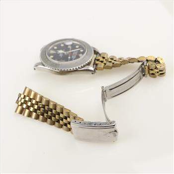 Rolex GMT Stainless Steel -Evaluated By Our Certified Gemologist-AGS/GIA