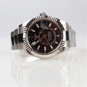 Rolex Oyster Perpetual Sky Dweller Watch -Evaluated By Our Certified Gemologist-AGS/GIA