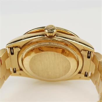 Rolex President 15.26ctTW Diamond 18kt Yellow Gold Watch-Evaluated By Certified Gemologist-AGS/GIA