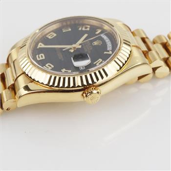 Rolex President 18kt Gold Watch-Evaluated By Our Certified Gemologist-AGS/GIA