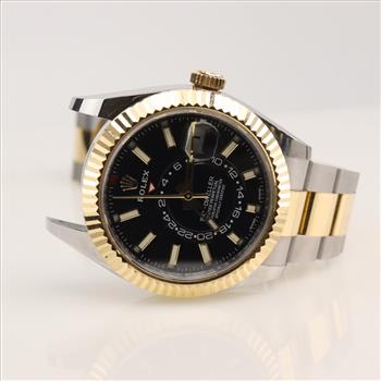 Rolex Sky Dweller 18kt Gold Watch -  Evaluated By Our Certified Gemologist-AGS/GIA