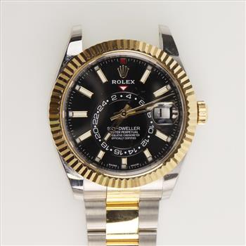 Rolex Sky Dweller 18kt Gold Watch -  Evaluated By Our Certified Gemologist-AGS/GIA