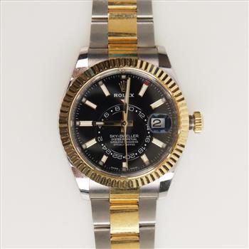 Rolex Skydweller SS 18kt Yellow Gold Accent Watch - Evaluated By Our Certified Gemologist-AGS/GIA