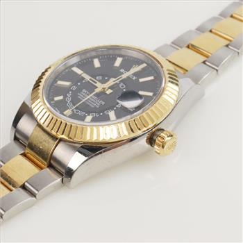 Rolex Skydweller SS 18kt Yellow Gold Accent Watch - Evaluated By Our Certified Gemologist-AGS/GIA