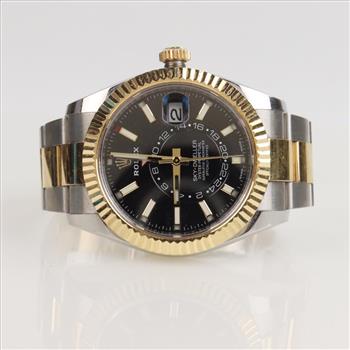 Rolex Skydweller SS 18kt Yellow Gold Accent Watch - Evaluated By Our Certified Gemologist-AGS/GIA