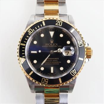 Rolex Submariner 18kt Gold And Stainless Steel Watch-Evaluated By Our Certified Gemologist-AGS/GIA