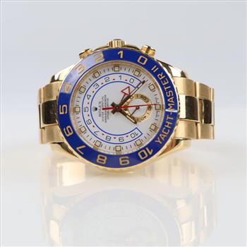 Rolex Yacht-Master II 18kt Gold Watch-Evaluated By Our Certified Gemologist-AGS/GIA