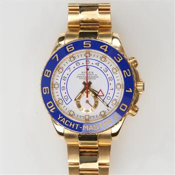 Rolex Yacht-Master II 18kt Gold Watch-Evaluated By Our Certified Gemologist-AGS/GIA