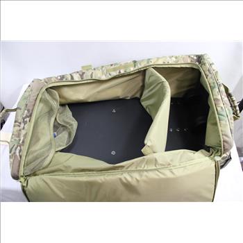 Rolling Camo Canvas Suitcase