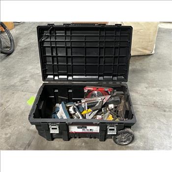Rolling Tool Storage Cart With Tools