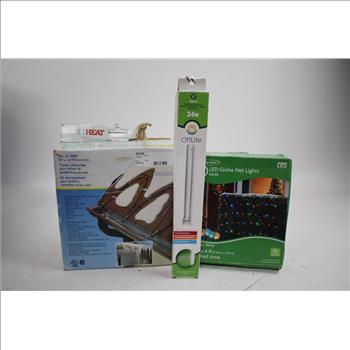 Roof & Gutter De-Icing Kit, LED Globe Net Lights, Bulb Replacement, And More, 5 Pieces