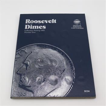 Roosevelt Dimes Collection Booklet, 50+ Dimes
