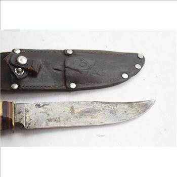 Rosco Fixed Blade Knife And Sheath