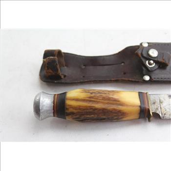 Rosco Fixed Blade Knife And Sheath