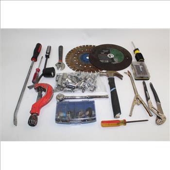 Rothenberger Nr.I Tube Cutter, Ratchets, Sockets, & More In Husky Tote Tool Bag; 15+ Pieces