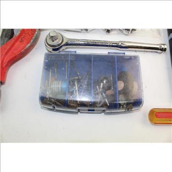 Rothenberger Nr.I Tube Cutter, Ratchets, Sockets, & More In Husky Tote Tool Bag; 15+ Pieces