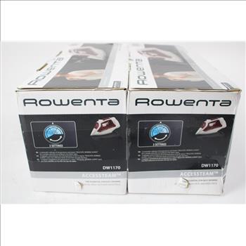 Rowenta Access Steam Iron With Cord Reel DW1170, 2 Count, Red/White