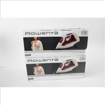 Rowenta Access Steam Iron With Cord Reel DW1170, 2 Count, Red/White