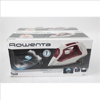 Rowenta Access Steam Iron With Cord Reel DW1170, 2 Count, Red/White