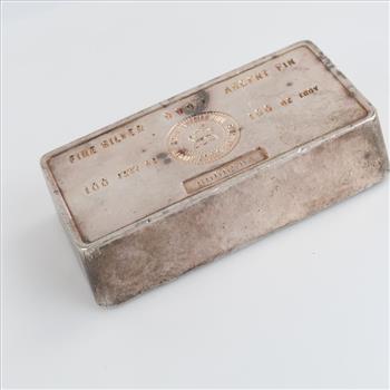 Royal Canadian Mint Fine Silver 100 Troy Oz Bar