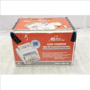 Royal Sovereign Cash Counter W/ UV Counterfeit Detection