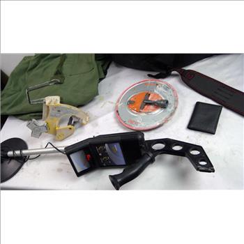 Rucksack, Sanding Tool, Metal Detector, Hand-Masker Tool , Wallet, Rifle Bag, 5 Pieces