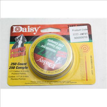 Ruger .22 Cal And Daisy .177 Cal Pellets; 7 Pieces