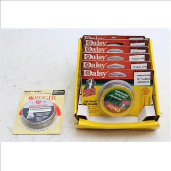 Ruger .22 Cal And Daisy .177 Cal Pellets; 7 Pieces