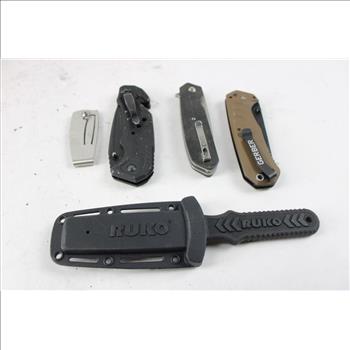 Ruko Knife, Gerber Switch Knife, And More, 4+ Pieces