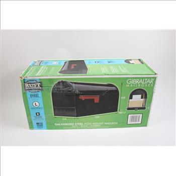 Rust Resistant Galvanized Steel Post Mount Mailbox