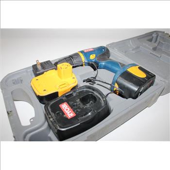 Ryobi 12 Volt Cordless Drill With Batteries And Charger