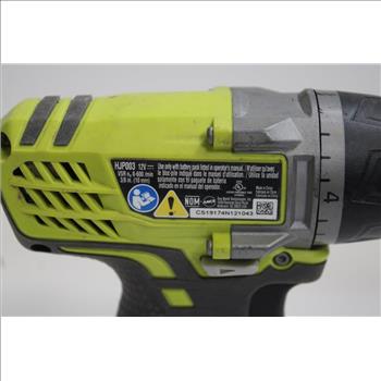 Ryobi 12V Lithium Ion Cordless 3/8in Drill And Ryobi 12V Lithium Ion Battery