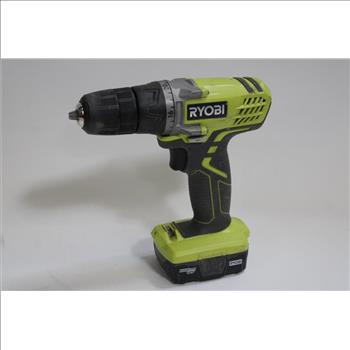 Ryobi 12V Lithium Ion Cordless 3/8in Drill And Ryobi 12V Lithium Ion Battery